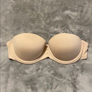 PINK Victoria’s Secret Strapless Bra, Beige, 34A